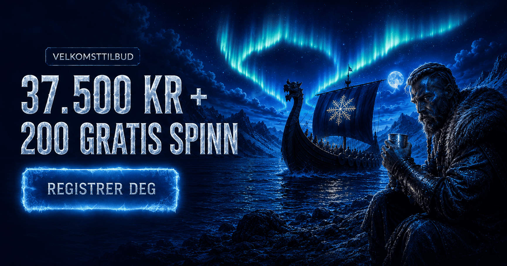 Viking med skip - Axe Casino
